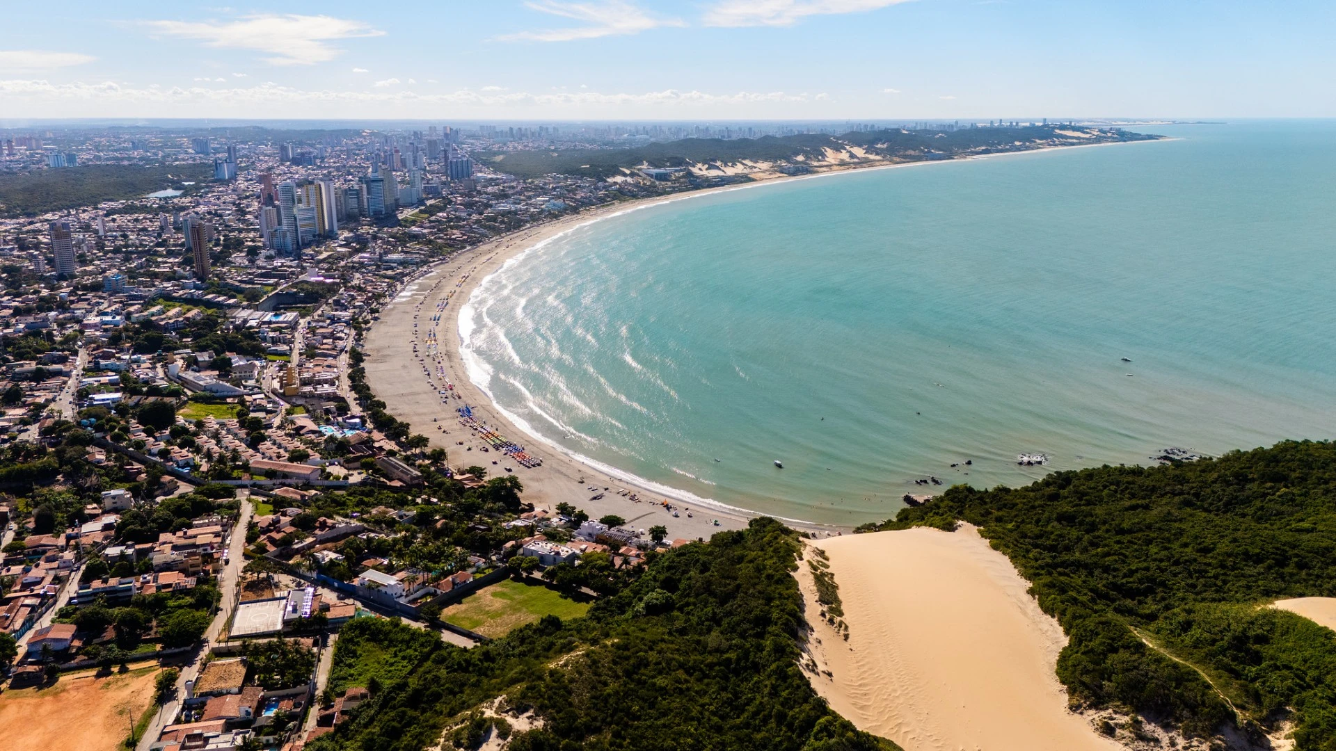 Imagem aérea de Ponta Negra